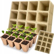 Tőzegcserepek Palántatermesztéshez Palántaneveléshez 72db Tálca