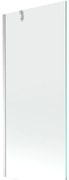 Mexen Next egyajtós fürdőparaván 80 x 150 cm, átlátszó, króm - 895-080-000-00-00-01
