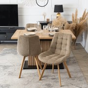 KATHY Kárpitozott Étkezőszék Sötét Bézs Színben