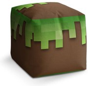 Cube zsámoly Green Blocks 2, barna / zöld