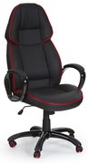 Rubin irodai fotel, fekete / piros