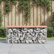 tömör duglászfenyő gabion kerti pad 103x31,5x42 cm