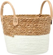 Fonott kosár tengerifűből 23 x 20 x 18/24 cm