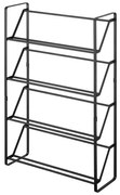 Frame fekete cipőtartó állvány, 4 szintes- YAMAZAKI