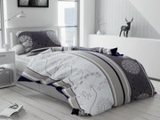 MANDALA NATURA szürke pamut ágynemű