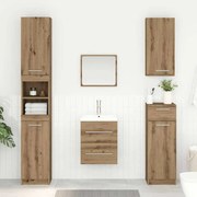 vidaXL Mosdókagyló szekrény Artisan tölgy 38,5 x 41 x 48 cm Faanyag