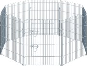 PawHut Kiskutya Játszókerítés, Kiskutya Zár, Kiskutya Kerítés Játszóhely 8 részes W63 x H76 cm | Aosom