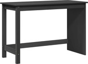 vidaXL Asztal Szürke 112 x 50 x 75 cm Tömör fenyőfa
