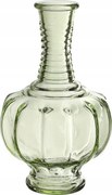 Üveg váza gyertyatartó 15 x 9cm étterem kávézó Zöld