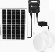 Aigostar - Napelemes LED lámpa 2xLED/70W/12V 12000 mAh 6500K átm. 20,5 cm