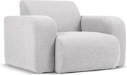 Világosszürke buklé fotel Molino – Micadoni Home
