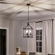 Kichler - Csillár láncon LARKIN 3xE14/60W/230V antracit