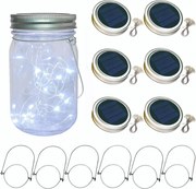 6 db-os Led befőttesüveg fedél szett Mason befőttesüveg fedél fehér 70mm*15mm