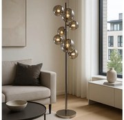 Brilagi - LED állólámpa MILLA 7xG9/3W/230V fekete króm/füstszínű