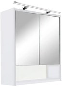 Luna 60 felső tükrös szekrény fehér