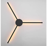 Brilagi - LED Fali lámpa LUGO TRE LED/14W/230V fekete