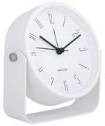 Karlsson 5989WH design ébresztőóra fehér, átmérő12 cm