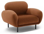 Terrakotta színű buklé fotel Poppy – Micadoni