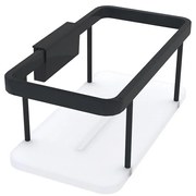 NIMCO Ki-14015-B-90 - Zuhany falipolc KIBO matt fekete/fehér