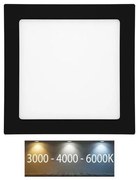 Ecolite Ecolite LED-WSQ-CCT/25W/CR- LED Beépíthető lámpa RAFA LED/25W/230V IP44 fekete EC0441