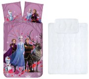 Disney Jégvarázs gyerek, ovis ágyneműhuzat és paplan/párna szett 100x135 cm 40x60 cm (Purple Autumn)