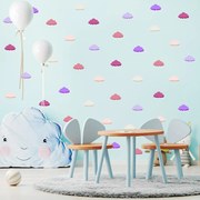 PIPPER. Textil falmatrica "Felhők" 60x70cm Szín: Sötét lila színek