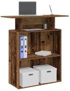 recepciós pult antik fa 100x40x104 cm szerelt fa