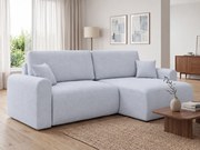 Kihúzható, kétoldalas L-alakú NORDEN PAROS ülőgarnitúra 250x140 cm, világosszürke