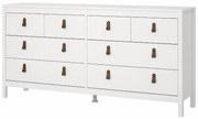 Fehér alacsony komód 159x80 cm Madrid – Tvilum