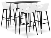 5 részes fekete és fehér bárszett