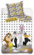 Gyerek pamut ágynemény Looney Tunes barátok, 140 x200 cm, 70 x 90 cm