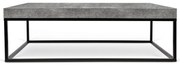 Petra Low dohányzóasztal, beton dekorral - TemaHome
