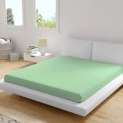 Homa jersey gumis lepedő világos zöld