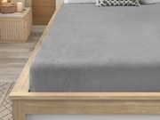 Mikroplüss lepedő SOFT 140x200 cm világosszürke