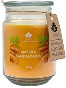 Arome Amber &, Sandalwood gyertya üvegben, 510 g