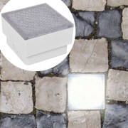 2 db LED földbe építhető izzó / kültéri lámpa 100 x 100 x 68 mm