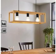 Eglo 32144 - Kábeles csillár BLACKCROWN 3xE27/40W/230V barna