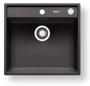 Pyramis 70168301 - CAMEA 50x53 cm gránit konyhai mosogató, fekete