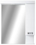 Viva SZQUARE 55 Tükrös fürdőszobai szekrény - JOBBOS szekrénnyel - 55 x 97 x 15 cm