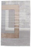 Modern szőnyeg bézs barna kék DIANA 200x300 gépi modern szőnyeg nappaliba