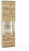 SANTORI T10 Keskeny Balos Üveges tároló 1 ajtós 60cm
