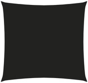 fekete négyzet alakú oxford-szövet napvitorla 7 x 7 m