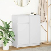 fehér szerelt fa tálalószekrény fiókos 71x35x84 cm