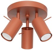 Sollux SL.1509 - Spotlámpa RING 3xGU10/10W/230V piros