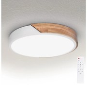 Brilagi - LED dimmelhető lámpa PILANA LED/48W/230V tölgy/fehér átm. 40 cm + távirányító