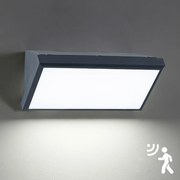 Brilagi - LED kültéri fali lámpatest érzékelővel TRIANGLE LED/20W/230V antracit