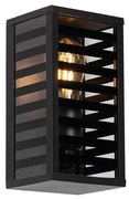 Modern kültéri fali lámpa fekete 26 cm IP44 - Reims
