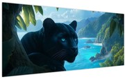 Kép - Fekete párduc a dzsungelben (120x50 cm)