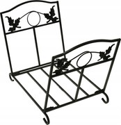 Kandalló Fa Állvány Összecsukható Fém Kosár