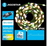 Aigostar - LED kültéri karácsonyi fényfüzér 500xLED/8 funkciós 53m IP44 többszínű